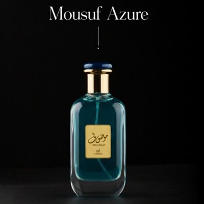 عطر ادکلن ارض الزعفران موصوف آزور آبی 100 میل اورجینال Mousuf Azure