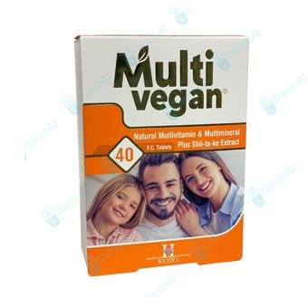 مولتی وگان مولتی ویتامین مینرال طبیعی
