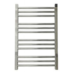 حوله خشک کن رویال استیل مدل لوله ای کروم براق 75 سانتی متری