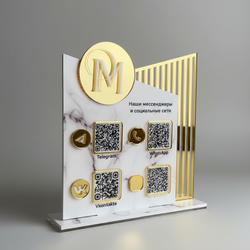 استند کیو آر کد (qr code) پلکسینو مدل نوا