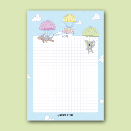 برگه یادداشت " حیوانات چترباز "