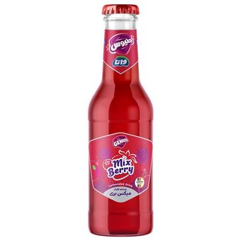 نوشابه گازدار میکس بری شیشه 250 سی سی/ بسته 12 عددی