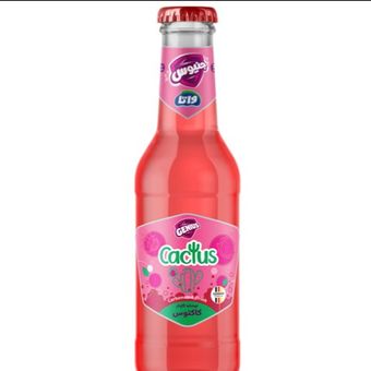 نوشابه گازدار کاکتوس شیشه 250 سی سی/ بسته 12 عددی