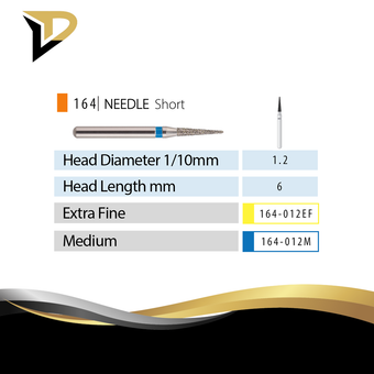 فرز الماسه توربین نیدل (سوزنی) کوتاه Needle Short برند VD بسته 5 عددی