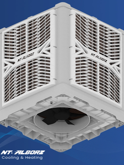 کولر آبی 25000 نیرو تهویه البرز پلیمری پایین زن مدل TYPHOON6/250D