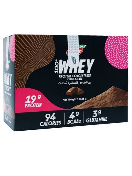 ساشه پروتئین وی شکلاتی کاله‌پرو 12 عددی (25 گرم)