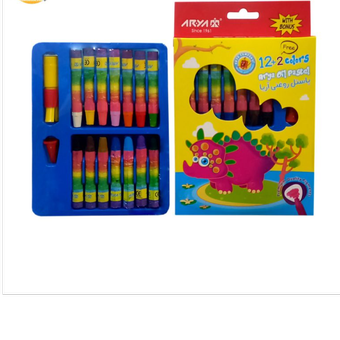 پاستل روغنی آریا 12+2