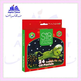 پاستل 24 رنگ جعبه مقوایی SIB