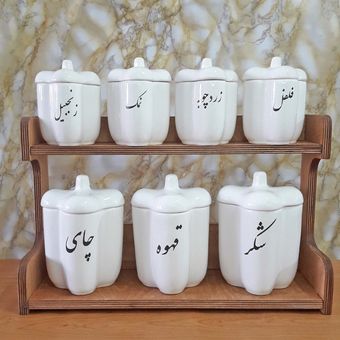 پاسماوری طرح فلفلی مجموعه 7 عددی