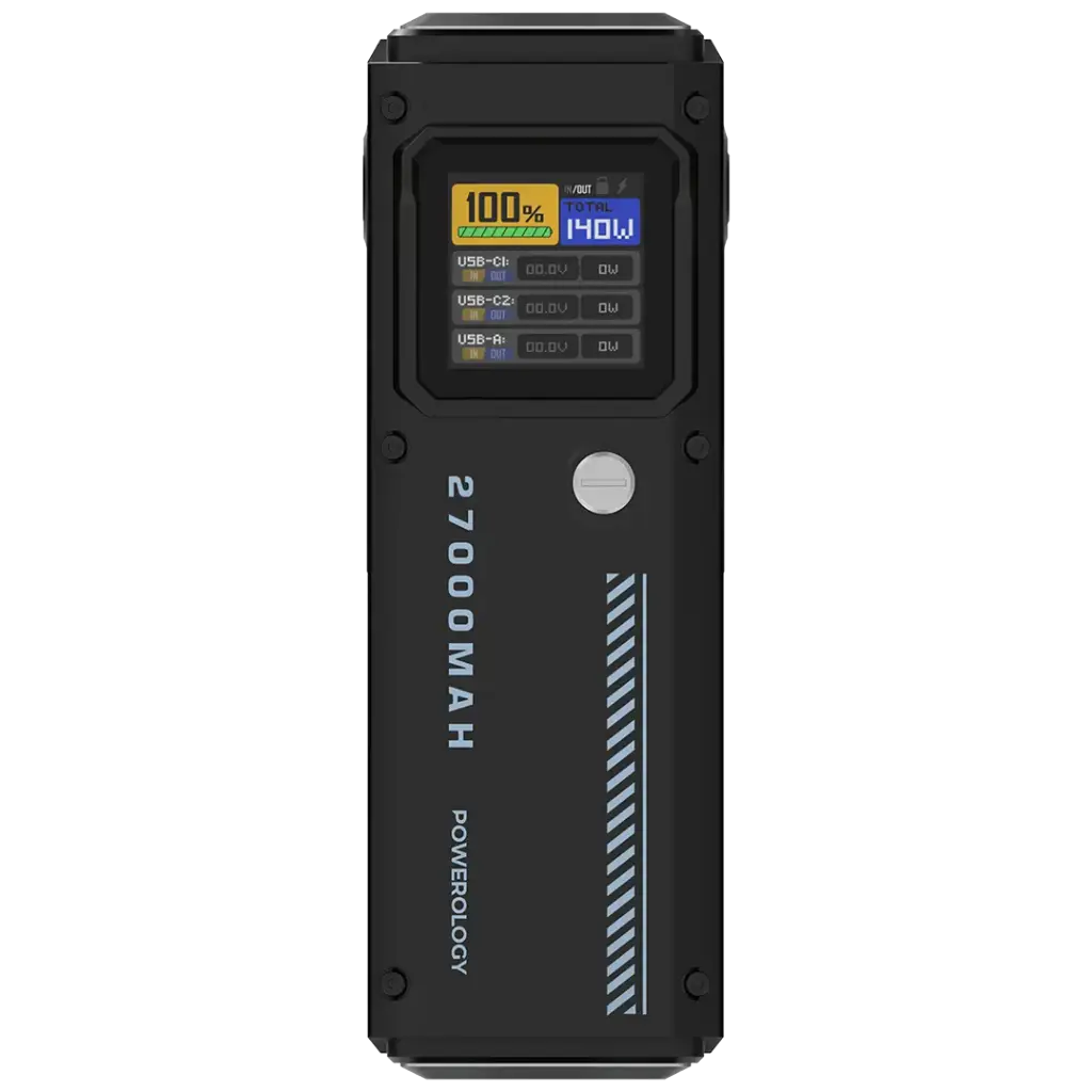 پاوربانک 140 وات پاورولوژی 27000 هزار مدل Powerology Smart Display