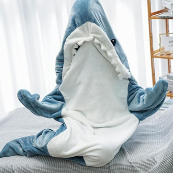 پتوی کوسه ای آبی - Blue Shark Blanket