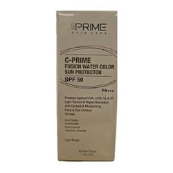 فلوئید ضد آفتاب SPF50 حاوی ویتامین سی (بژ روشن) انواع پوست پرایم