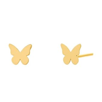 گوشواره میخی طلا 18 عیار زنانه گالری صادقی مدل پروانه 03