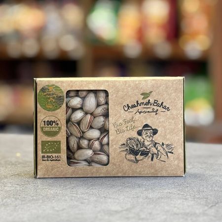 پسته خام اکبری ارگانیک چشمه بهار 170 گرم