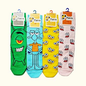 جوراب زنانه ساق دار پاتریس سرزمین باب اسفنجی