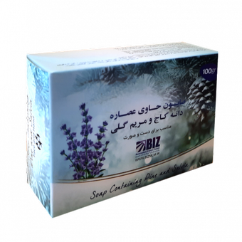 صابون دانه کاج و مریم گلی بیز (پک 3 عددی)
