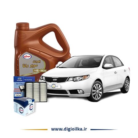 پکیج سرویس کامل سراتو جدید _ روغن موتور بهران سوپر رانا + فیلتر روغن و هوا