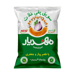 سویق پفی غلات کامل پیازجعفری50گرمی مهدیار