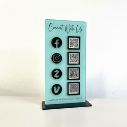 استند کیو آر کد (qr code) پلکسینو مدل پیما