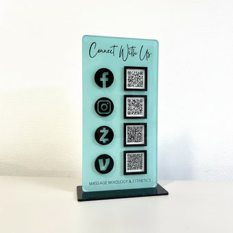 استند کیو آر کد (qr code) پلکسینو مدل پیما