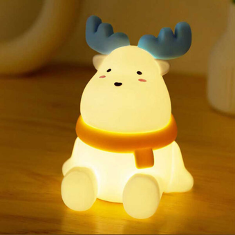 چراغ خواب فانتزی سیلیکونی طرح گوزن شمالی -  Glow Moose Silicon Light