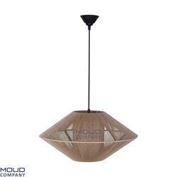 چراغ آویز سفینه مکرومه شکلاتی (موعود)