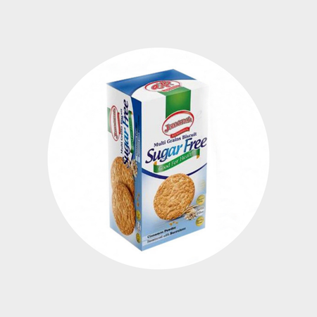 بیسکوییت چندغله جعبه ای بدون شکر جمانه