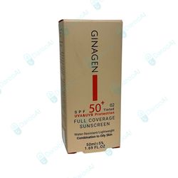 ژیناژن کرم ضد آفتاب رنگی 02 -+50