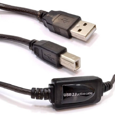کابل USB پرینتری ( بافر دار )  20 متری