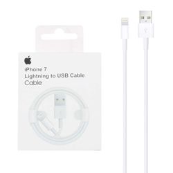کابل شارژ اصلی اپل USB به لایتنینگ | مناسب شارژر 1 آمپر اپل (گارانتی شش ماهه)