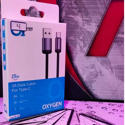 کابل کوتاه یو اس بی به  تایپ سی oxygen-x22