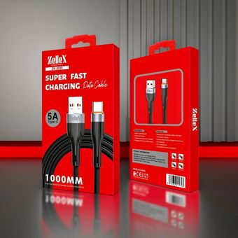 کابل شارژ تایپ سی ZELLEX مدل ZX-2030