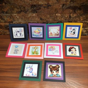 کارت پستال طرح های کیوت بسته 10 عددی