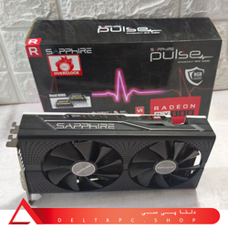 کارت گرافیک sapphire Rx580 pulse 8gig |  خمیر تعویض | دما پایین | کارتن