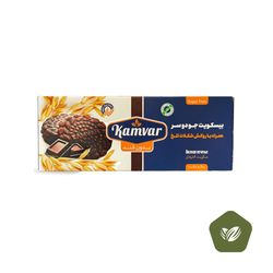 بیسکویت جو دوسر با روکش شکلات تلخ