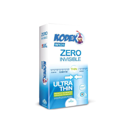 کاندوم بسیار نازک زیرو اینویزیبل کدکس مدل Zero Invisible بسته 12 عددی