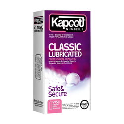 کاندوم کاپوت بسیار روان و نازک مدل Classic Lubricated بسته 12 عددی