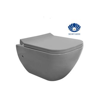 توالت فرنگی وال هنگ کاپریس 54 (درب UF) طوسی مات برند مروارید