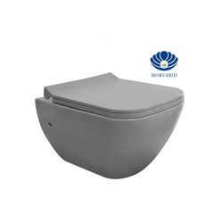 توالت فرنگی وال هنگ کاپریس 54 (درب UF) طوسی مات برند مروارید