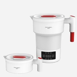 کتری برقی تاشو 600 میلی‌لیتر قابل حمل پورودو PD-KTLD600-WH