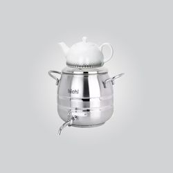 کتری و قوری 6 لیتر فرمینگ استیل دو خط گود نیچی مدل KF76