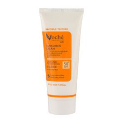 کرم ضد آفتاب بی رنگ وچه با SPF50 مناسب پوست چرب و مستعد آکنه حجم 40 میلی لیتر