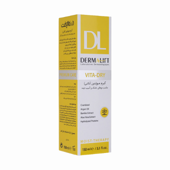 کرم مو ویتا درای درمالیفت | بدون آبکشی | VITA DRY | موهای خشک و آسیب دیده حجم 150 میلی لیتر