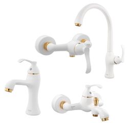 ست شیرآلات شودر مدل کلاسیک مجموعه 4 عددی