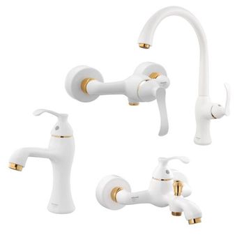 ست شیرآلات شودر مدل کلاسیک مجموعه 4 عددی