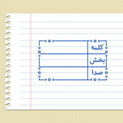 مهر آموزشی کلمه بخش صدا - فارسی