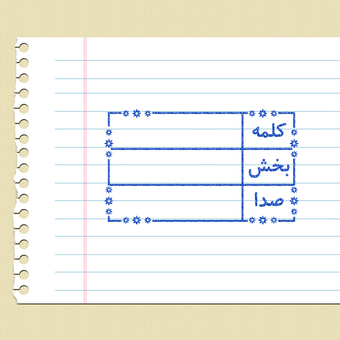 مهر آموزشی کلمه بخش صدا - فارسی
