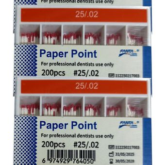 کن کاغذی 2درصد سایز25 – SP1 Absorbent Paper Points
