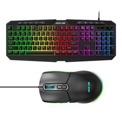 کیبورد و موس گیمینگ گرین لاین Green Lion GKM-400 RGB Gaming Keyboard + Mouse