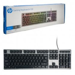 کیبورد سیم دار گیمینگ HP (سوییچ ممبران) مدل K100